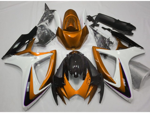 Orange & Weiß Ohne Abzeichen 06-07 GSXR 600-750 Motorrad Verkleidung