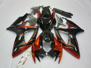 Orange & Schwarz 06-07 GSXR 600-750 Motorrad Verkleidung