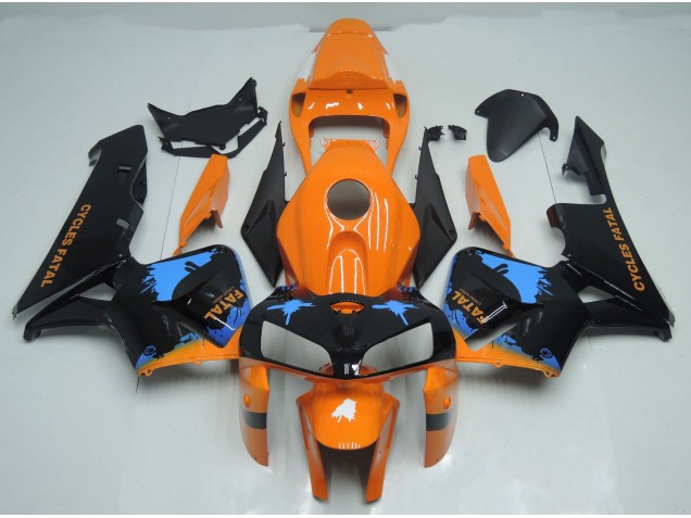 Orange & Schwarz Gespritzt 05-06 CBR600RR Motorrad Verkleidung