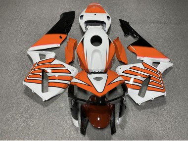 Orange-Weiße Flügel 05-06 CBR600RR Motorrad Verkleidung