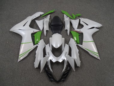Perlweiß & Grün 11-24 GSXR 600-750 Motorrad Verkleidung