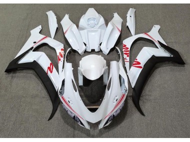 Perlweiß & Rot Logos 16-19 ZX10R Motorrad Verkleidung