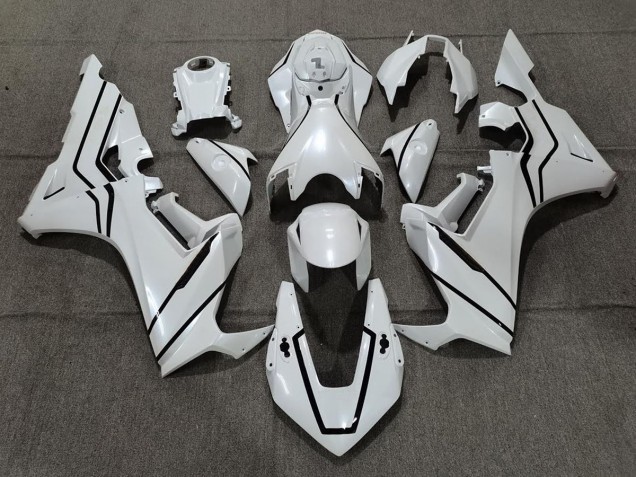 Perlweiß & Schwarzes Futter 17-23 CBR1000RR Motorrad Verkleidung