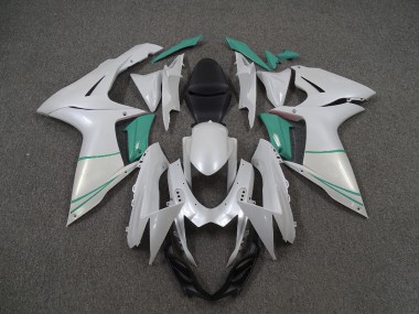 Perlweiß & T-Blau 11-24 GSXR 600-750 Motorrad Verkleidung