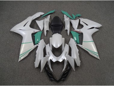 Perlweiß & T-Blau 11-24 GSXR 600-750 Motorrad Verkleidung