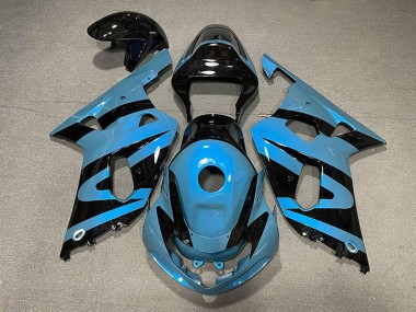 Perlhellblau & Schwarz 01-03 GSXR 600-750 Motorrad Verkleidung