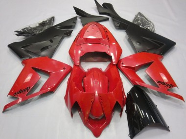 Perlrot & Schwarz 04-05 ZX10R Motorrad Verkleidung