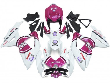 Pink 34 Lucky Strike 08-10 GSXR 600-750 Motorrad Verkleidung