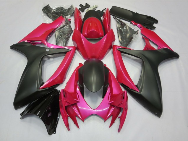 Pink & Matt 06-07 GSXR 600-750 Motorrad Verkleidung