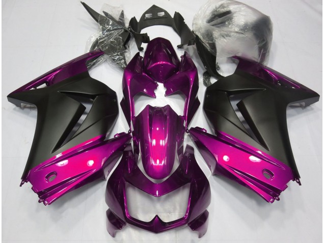 Pink & Matt Schwarz 08-12 Ninja 250 Motorrad Verkleidung Pink & Matt Schwarz 08-12 Ninja 250 Motorrad Verkleidung