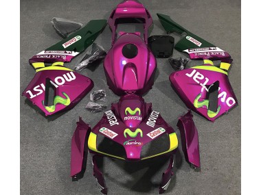 Pink Movistar 03-04 CBR600RR Motorrad Verkleidung
