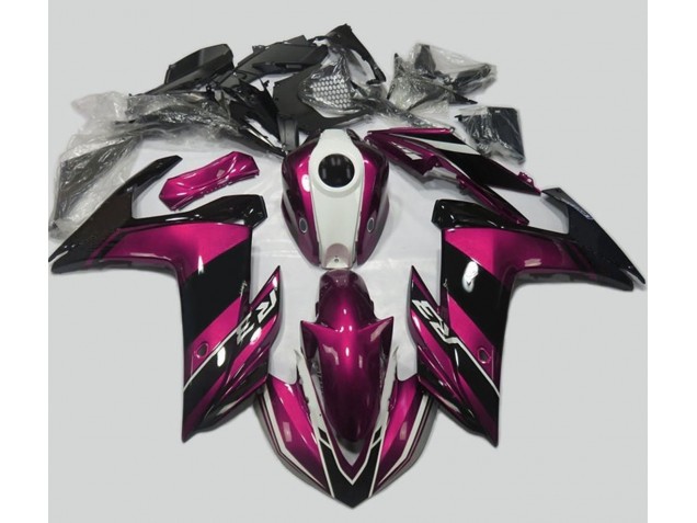 Pink & Schwarz Glänzend 15-18 R3 Motorrad Verkleidung Pink & Schwarz Glänzend 15-18 R3 Motorrad Verkleidung