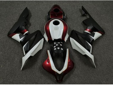 Rennrot & Schwarz 09-12 CBR600RR Motorrad Verkleidung