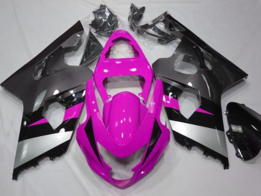 Rosa & Silber 04-05 GSXR 600-750 Motorrad Verkleidung