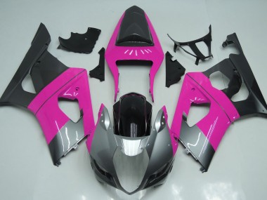 Rosa Silber & Schwarz 03-04 GSXR 1000 Motorrad Verkleidung