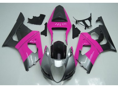 Rosa Silber & Schwarz 03-04 GSXR 1000 Motorrad Verkleidung