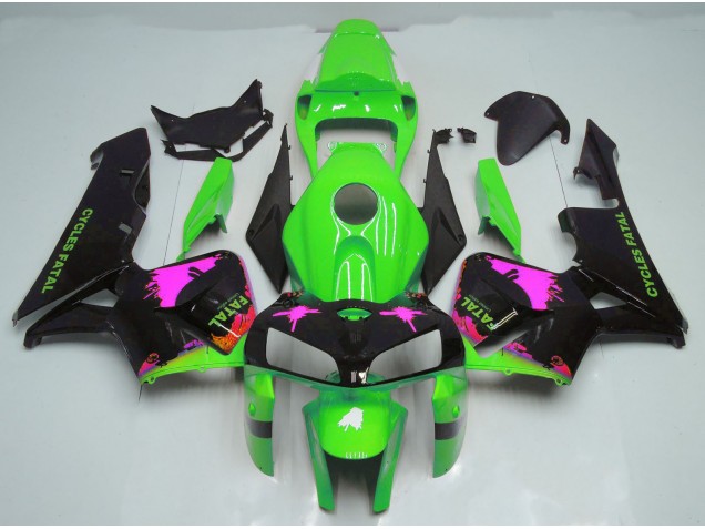 Rosa Splatter Auf Grün 05-06 CBR600RR Motorrad Verkleidung