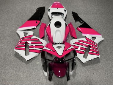 Rosa & Weiße Flügel 05-06 CBR600RR Motorrad Verkleidung
