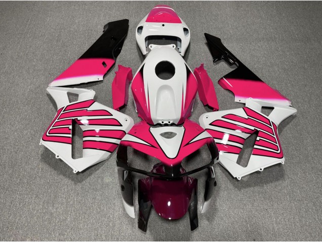 Rosa & Weiße Flügel 05-06 CBR600RR Motorrad Verkleidung