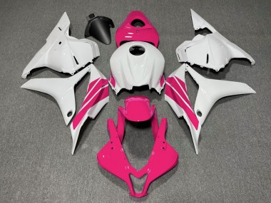 Rosa & Weißer Seitenstreifen 09-12 CBR600RR Motorrad Verkleidung