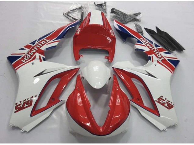 Rot & Weiß 09-12 Daytona 675 Motorrad Verkleidung Rot & Weiß 09-12 Daytona 675 Motorrad Verkleidung