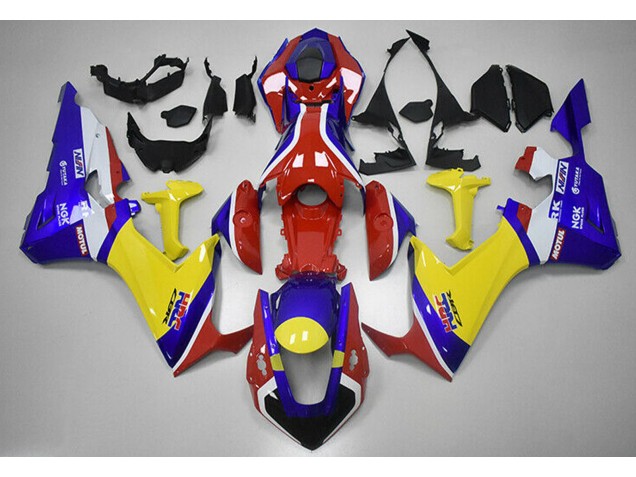 Rot Blau & Gelb HRC 17-23 CBR1000RR Motorrad Verkleidung