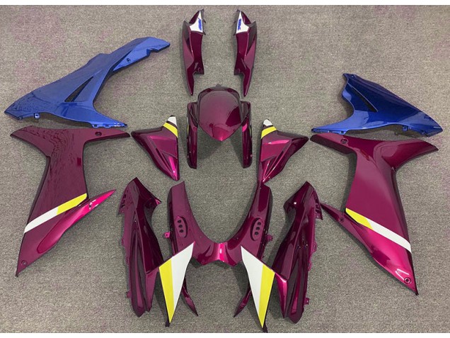 Rot & Blau Glänzend 11-24 GSXR 600-750 Motorrad Verkleidung