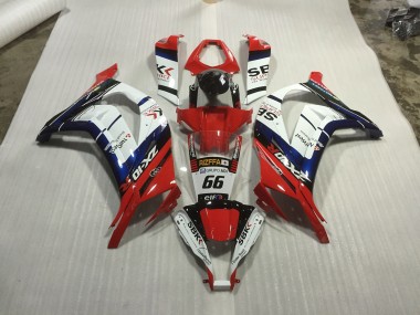 Rot Blau & Weiß Rennen 11-15 ZX10R Motorrad Verkleidung