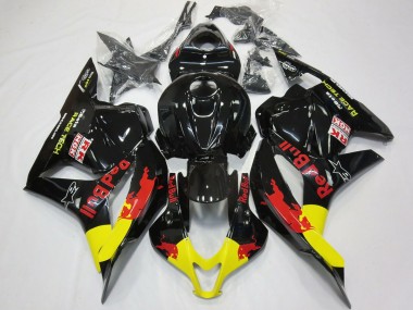 Rot Bull Schwarz Glänzend 09-12 CBR600RR Motorrad Verkleidung