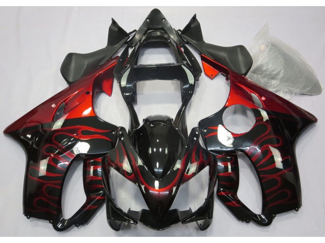 Rot Flamme 01-03 CBR600 F4i Motorrad Verkleidung