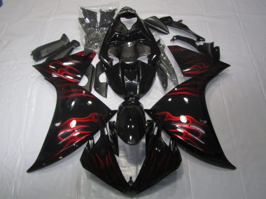 Rot Flamme 09-11 R1 Motorrad Verkleidung