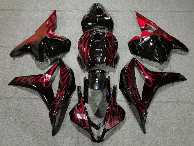 Rot Flamme 09-12 CBR600RR Motorrad Verkleidung Rot Flamme 09-12 CBR600RR Motorrad Verkleidung