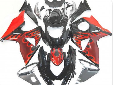 Rot Flamme 09-16 GSXR 1000 Motorrad Verkleidung
