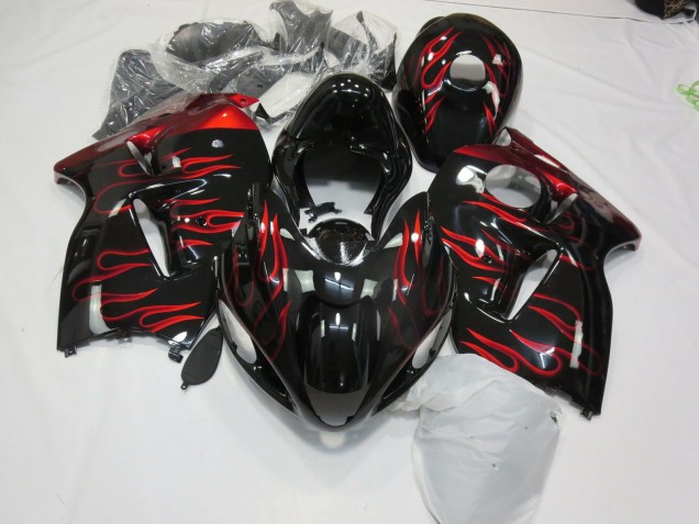 Rot Flamme 97-07 GSXR 1300 Motorrad Verkleidung