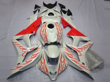 Rot Flamme Auf Weiß 07-08 CBR600RR Motorrad Verkleidung