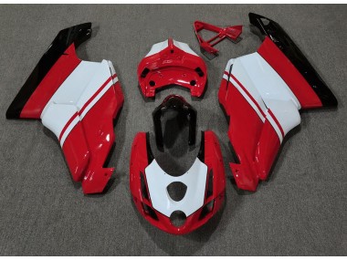 Rot Glänzend & Weiß 03-04 Ducati 749 999 Motorrad Verkleidung