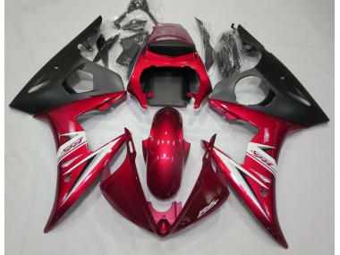 Rot Glänzend & Weiß 03-04 R6 Motorrad Verkleidung