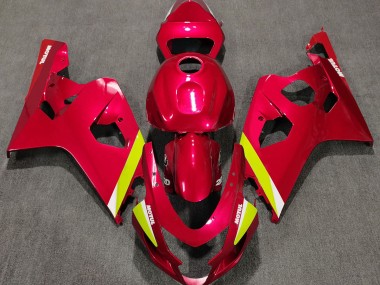 Rot Glänzend 04-05 GSXR 600-750 Motorrad Verkleidung
