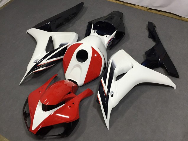 Rot Glänzend & Weiß 06-07 CBR1000RR Motorrad Verkleidung