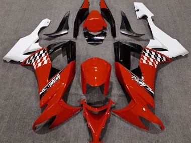 Rot Glänzend & Weiß 08-10 ZX10R Motorrad Verkleidung