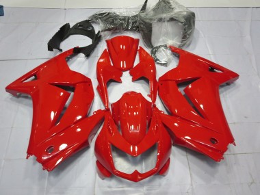Rot Glänzend 08-12 Ninja 250 Motorrad Verkleidung