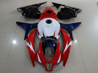Rot Glänzend / Weiß 09-12 CBR600RR Motorrad Verkleidung