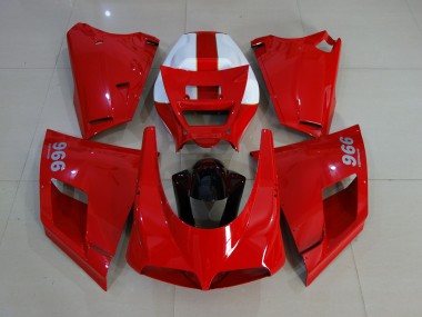 Rot Glänzend 93-05 Ducati 996 748 916 998 Motorrad Verkleidung