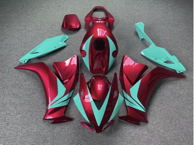 Rot Glänzend & Blaugrün 12-16 CBR1000RR Motorrad Verkleidung