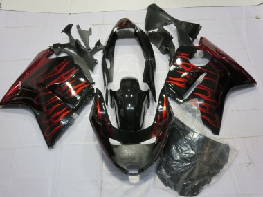 Rot Glänzend Flamme 96-07 CBR1100XX Motorrad Verkleidung