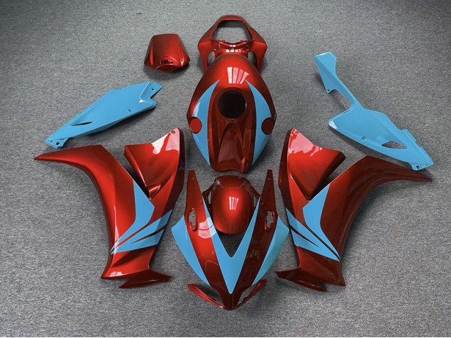 Rot Glänzend & Hellblau 12-16 CBR1000RR Motorrad Verkleidung