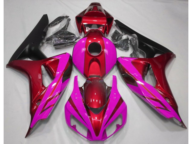 Rot Glänzend & Pink 06-07 CBR1000RR Motorrad Verkleidung