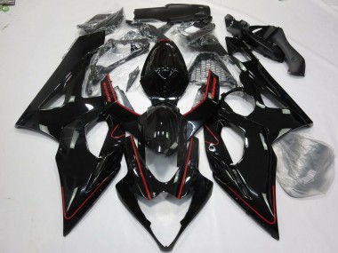 Rot Glänzend & Schwarz 05-06 GSXR 1000 Motorrad Verkleidung