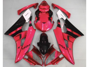 Rot Glänzend & Schwarz 06-07 R6 Motorrad Verkleidung