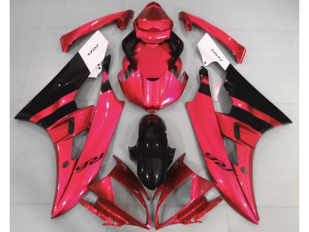 Rot Glänzend & Schwarz 06-07 R6 Motorrad Verkleidung Rot Glänzend & Schwarz 06-07 R6 Motorrad Verkleidung